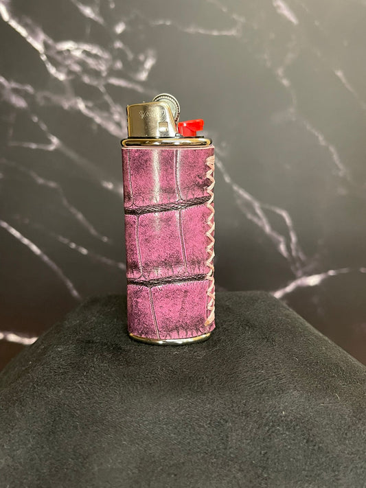 Premium Feuerzeugetui aus Leder